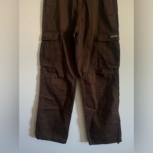 YoungLa brown cargo pants (size large) brand new with tags